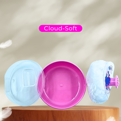 Feather Feel Pink Powder Puff Box