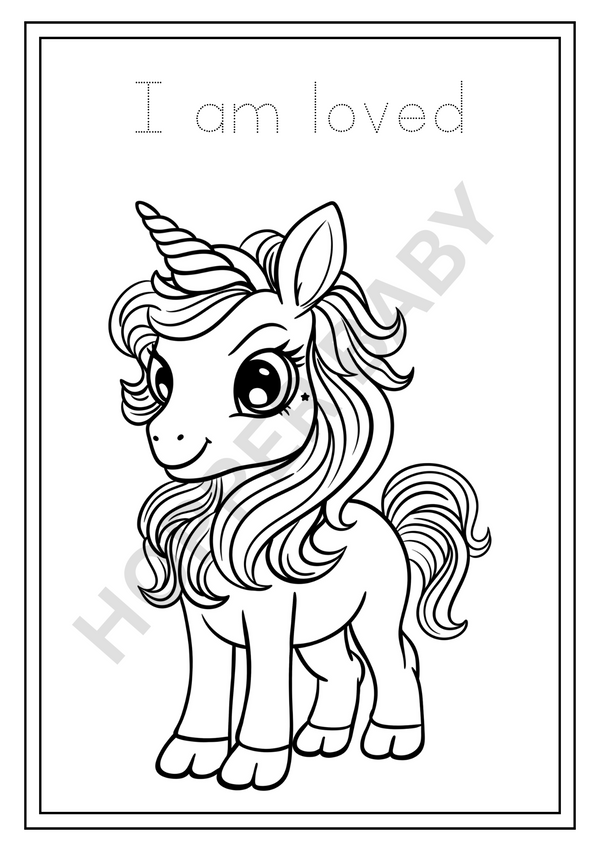 🦄 Unicorn Dreams Coloring Book
