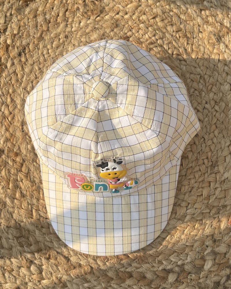 Funny Moo Soft Checks Baby & Toodlers Cap