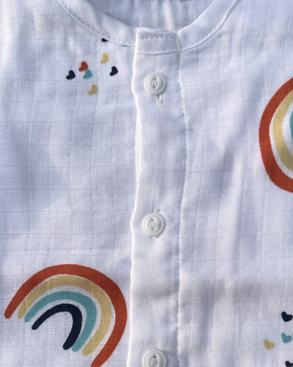 Rainbow Baby 100% Soft Baby Muslin Outfit Set