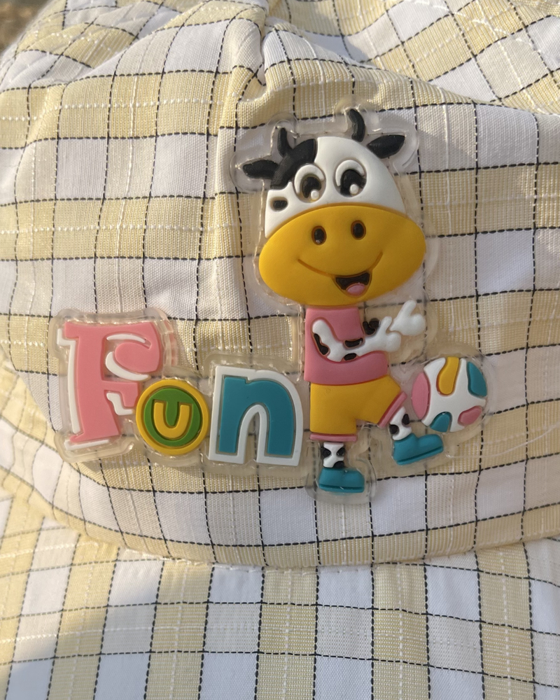Funny Moo Soft Checks Baby & Toodlers Cap