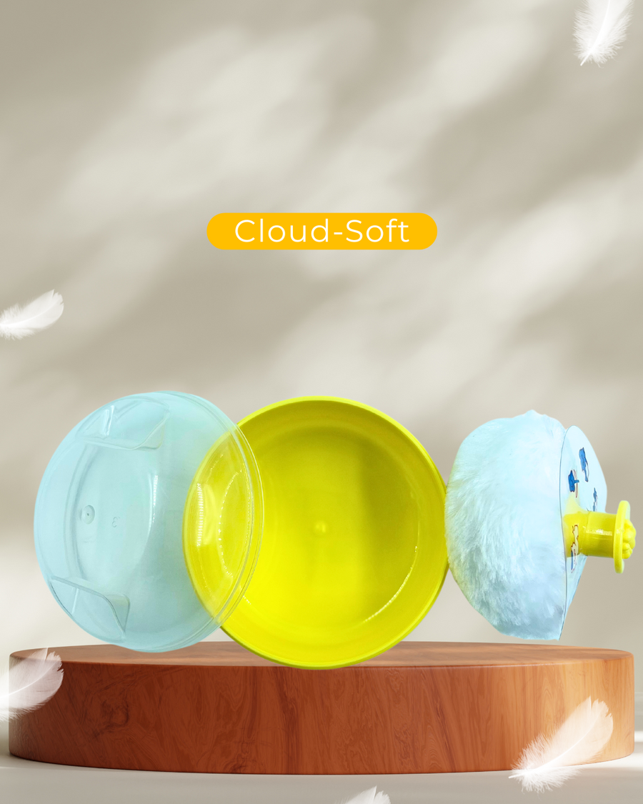 Lemon Bliss Baby Powder Puff Box