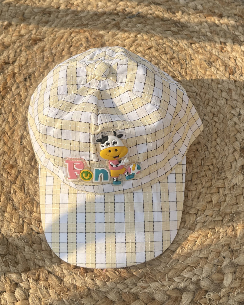 Funny Moo Soft Checks Baby & Toodlers Cap
