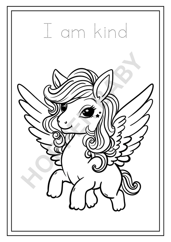 🦄 Unicorn Dreams Coloring Book