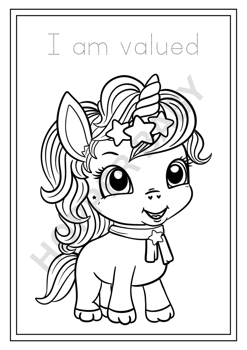 🦄 Unicorn Dreams Coloring Book