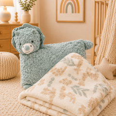 3 in 1 Pillow Forest TeddyToy With Blanket ☁️🤍