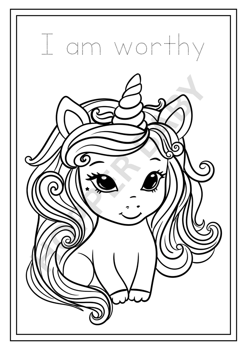 🦄 Unicorn Dreams Coloring Book