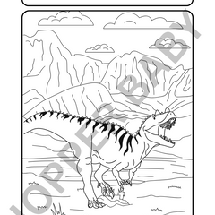 Jurassic Joy – Dino Colouring Page