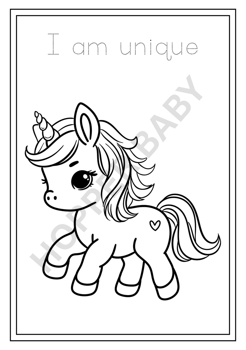 🦄 Unicorn Dreams Coloring Book