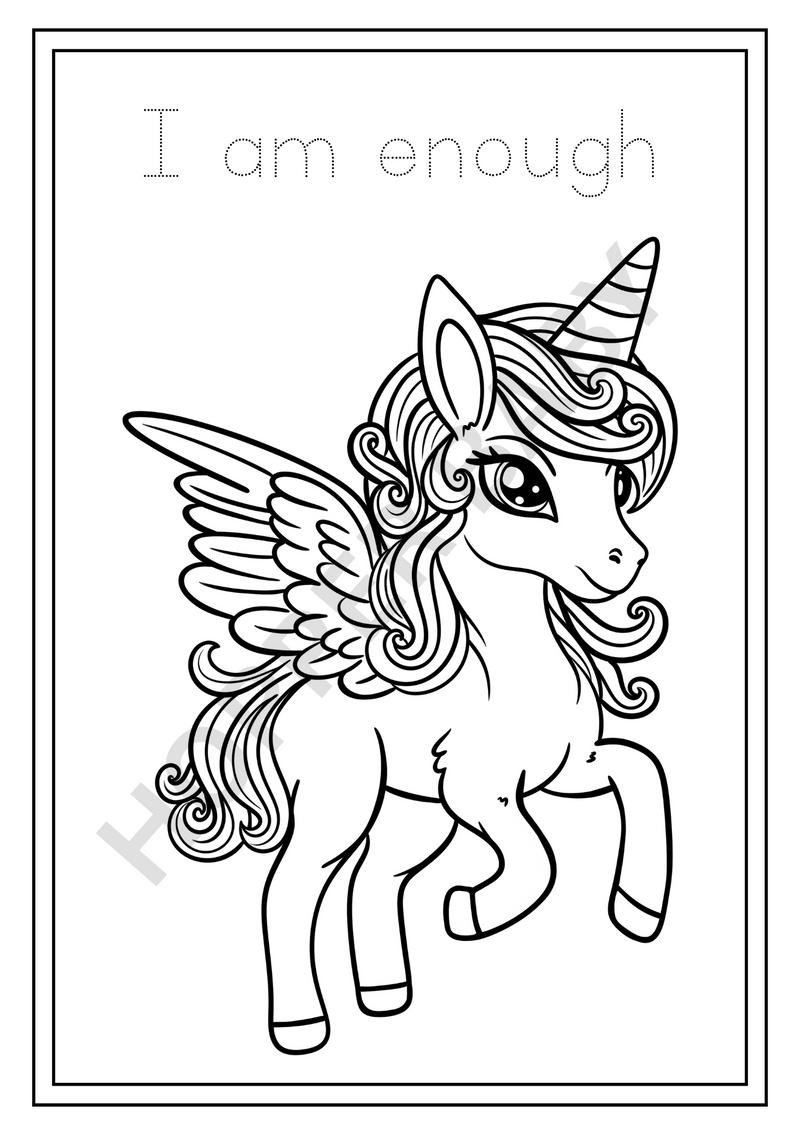 🦄 Unicorn Dreams Coloring Book