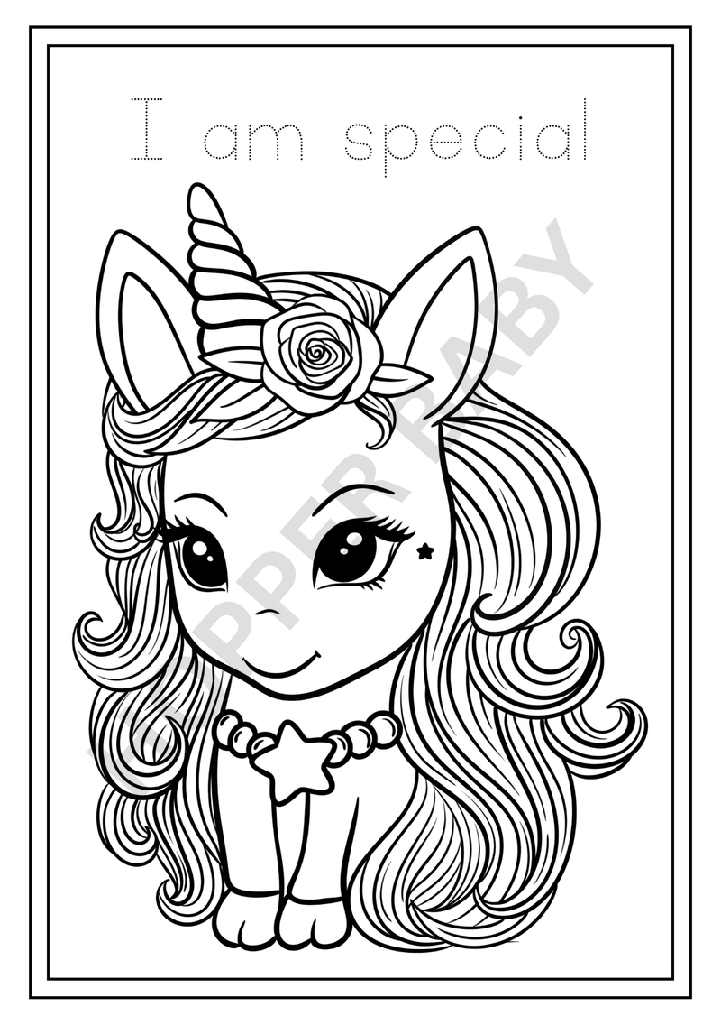 🦄 Unicorn Dreams Coloring Book