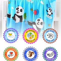 Little Panda Sky Adventures Soft Premium Quality Baby Blanket