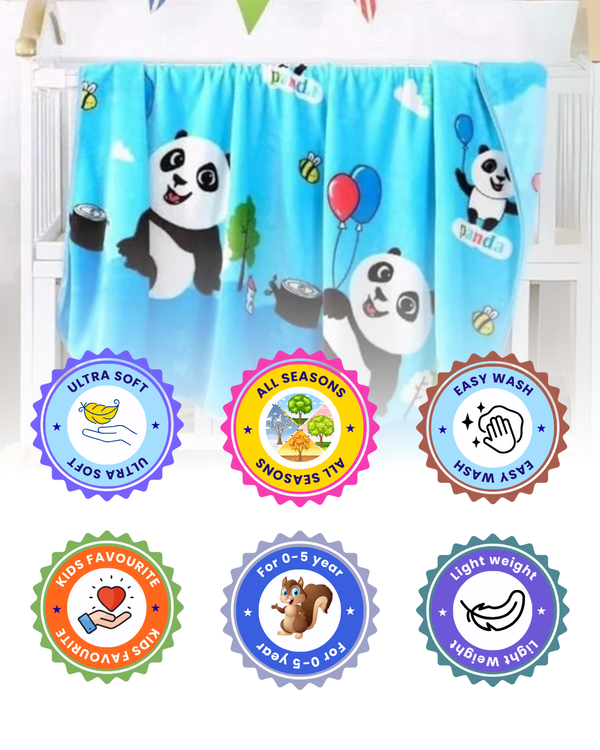 Little Panda Sky Adventures Soft Premium Quality Baby Blanket