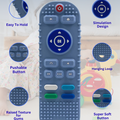 Premium Sea Grey Remote Teether