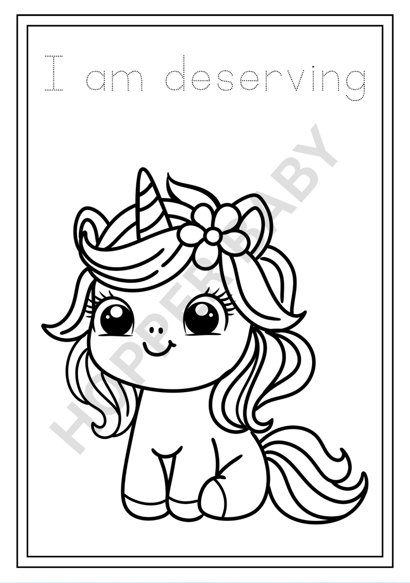 🦄 Unicorn Dreams Coloring Book