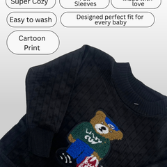 Black Bear Graphic Sweater