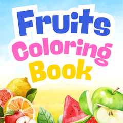 🦄 Yummy Fruit Coloring Book