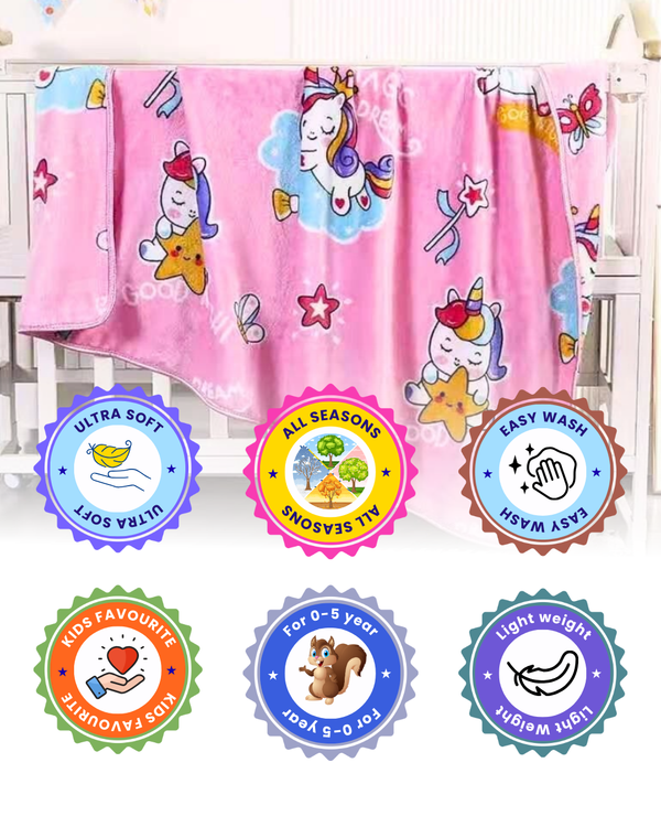 Magical Unicorn Dream Dream Pink Soft Multi-Purpose Blanket