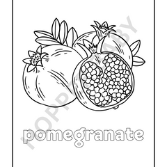 🦄 Yummy Fruit Coloring Book
