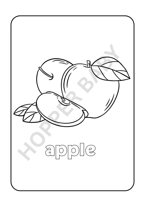 🦄 Yummy Fruit Coloring Book