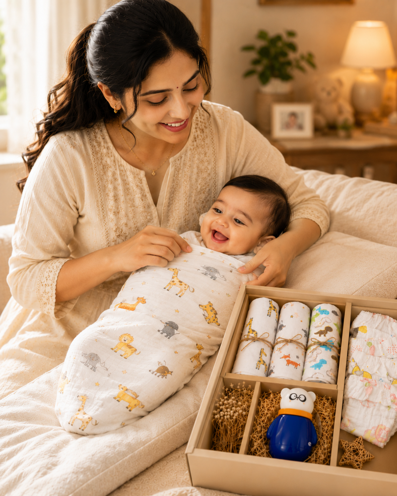 Pack of 9: Baby Essential Daily Care Box
