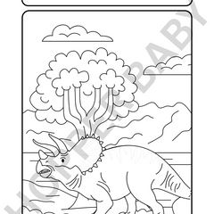 Jurassic Joy – Dino Colouring Page