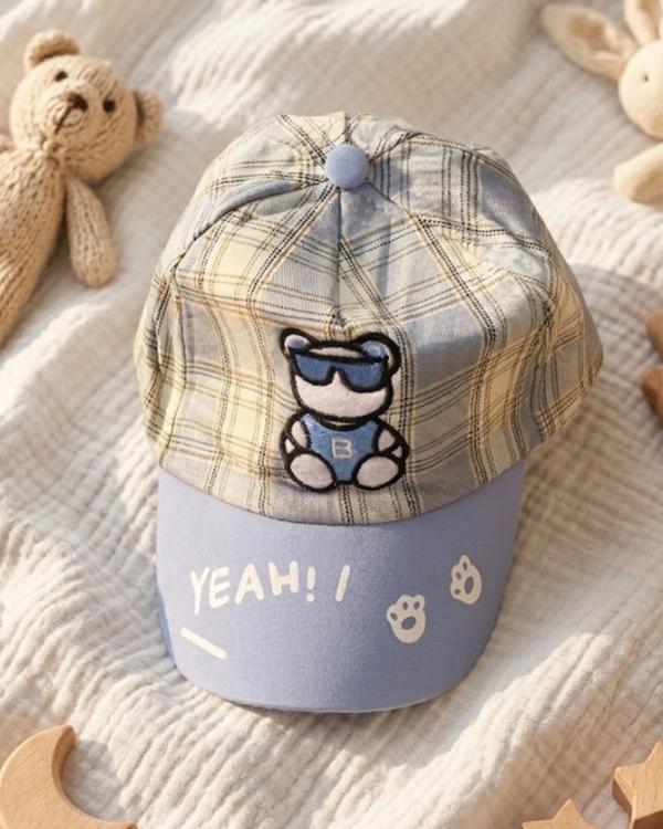 Sky Blue Play Mode Cool Teddy Cap
