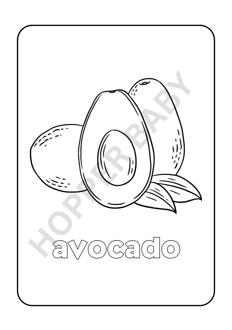 🦄 Yummy Fruit Coloring Book