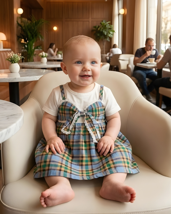 Buttercup Checks Baby Frock
