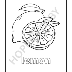 🦄 Yummy Fruit Coloring Book