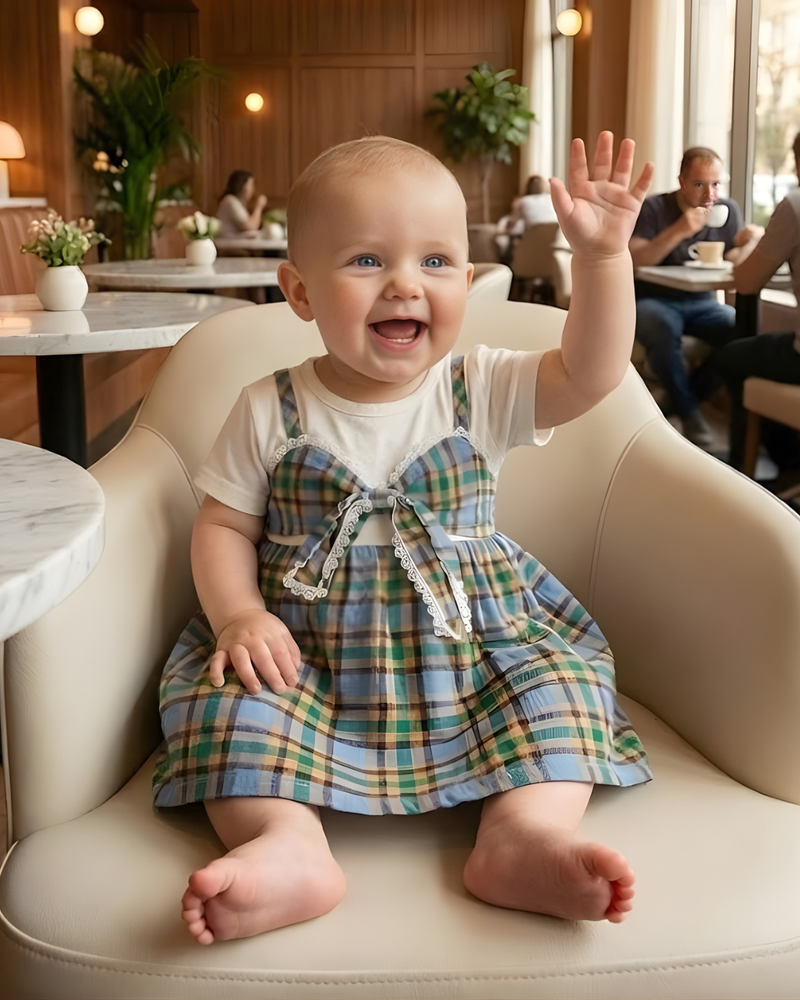 Buttercup Checks Baby Frock