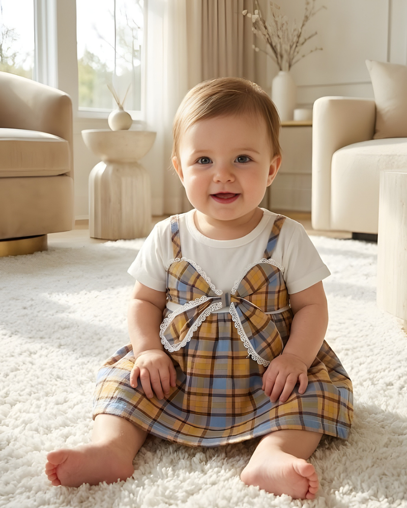 Golden Honey Sunshine Baby Frock