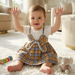 Golden Honey Sunshine Baby Frock