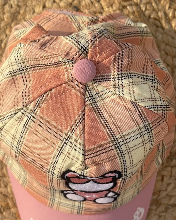 Blush Pink Play Mode Cool Teddy Cap