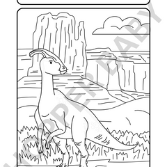 Jurassic Joy – Dino Colouring Page
