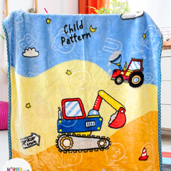 Little Builder Double Cozy & Soft Premium Blanket (With Bag)