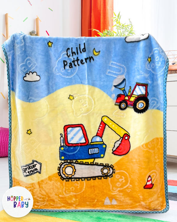 Little Builder Double Cozy & Soft Premium Blanket (With Bag)