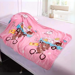 Adventure Buddies Soft Pink Teddy Bear Premium Blanket