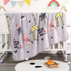 Grey Jungle Giraffe & Friends Cozy Soft Multi-purpose Blanket