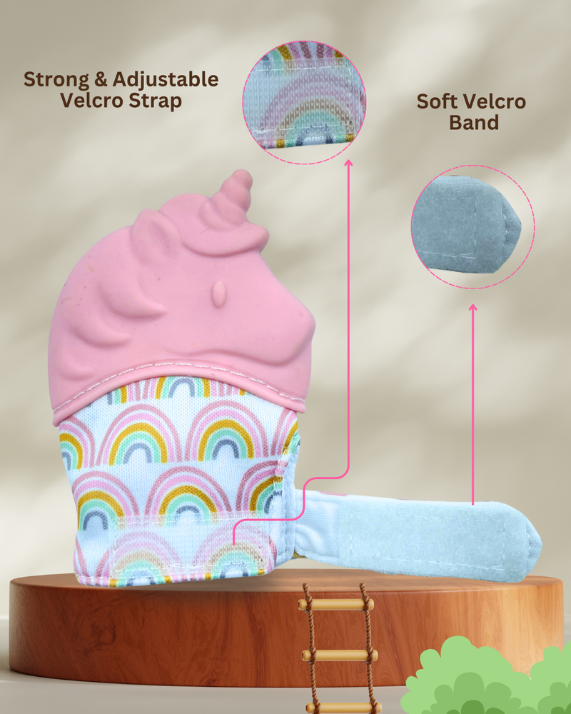 Twirly Tortoise & Dreamy Unicorn Chewy Hand Gloves Teether