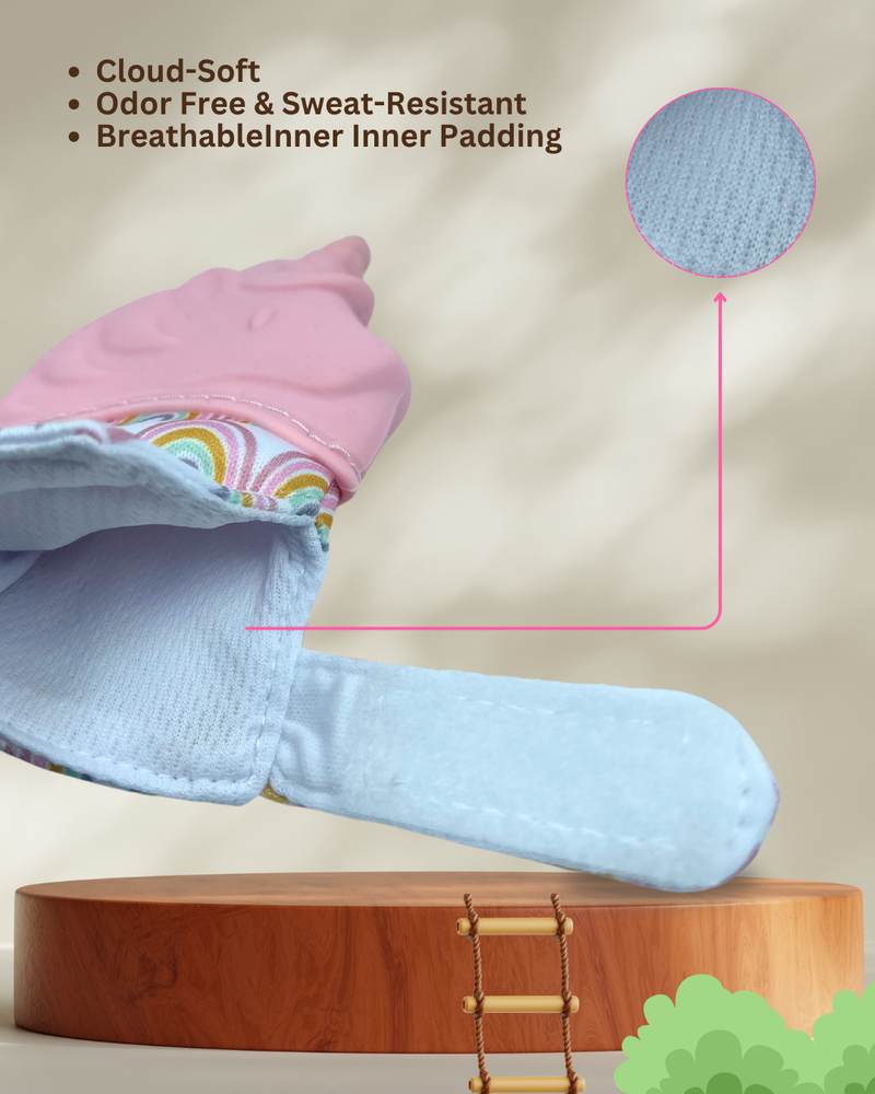 Twirly Tortoise & Dreamy Unicorn Chewy Hand Gloves Teether