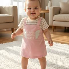 Blossom Pink Wings Baby Frock