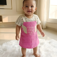 Deep Pink Wings Baby Frock