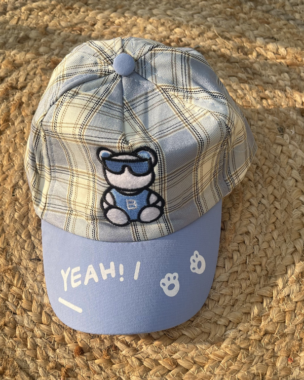Sky Blue Play Mode Cool Teddy Cap