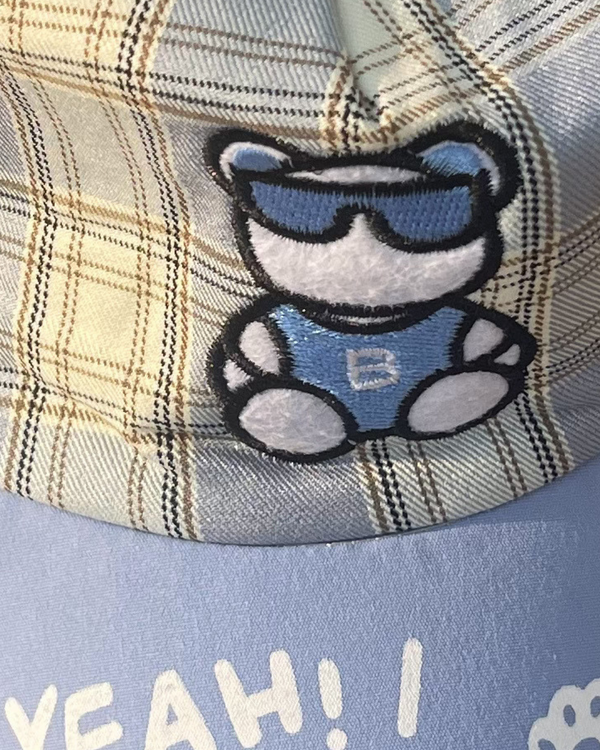 Sky Blue Play Mode Cool Teddy Cap