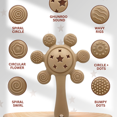 (5 in 1)  Safari Soothing Rattle + Advance Teether