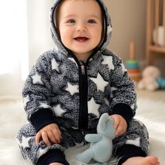 Star Baby Zip Hood Outfit ( Hood + Trouser) Full Set