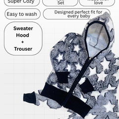 Star Baby Zip Hood Outfit ( Hood + Trouser) Full Set