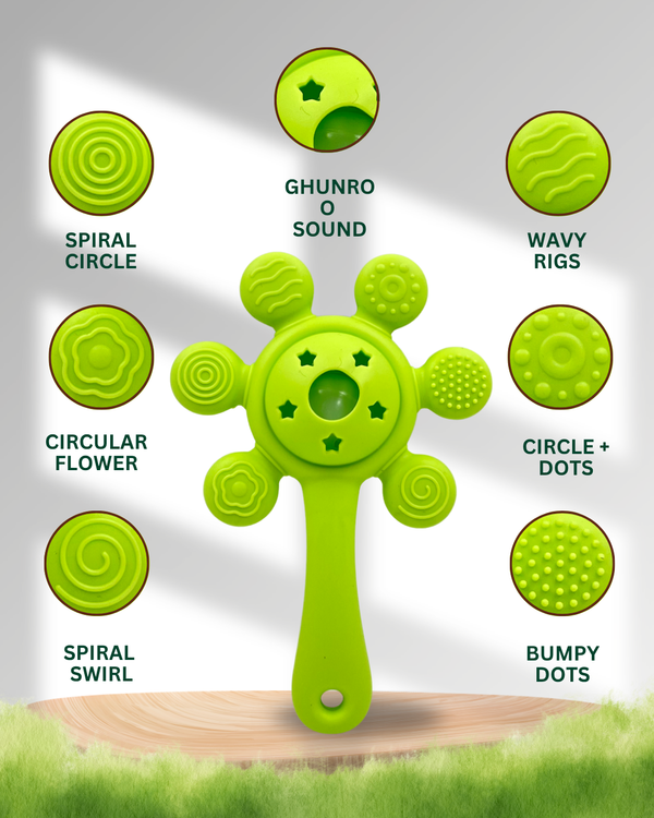 (5 in 1) Minty Munch Rattle + Advance Teether