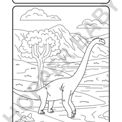 Jurassic Joy – Dino Colouring Page